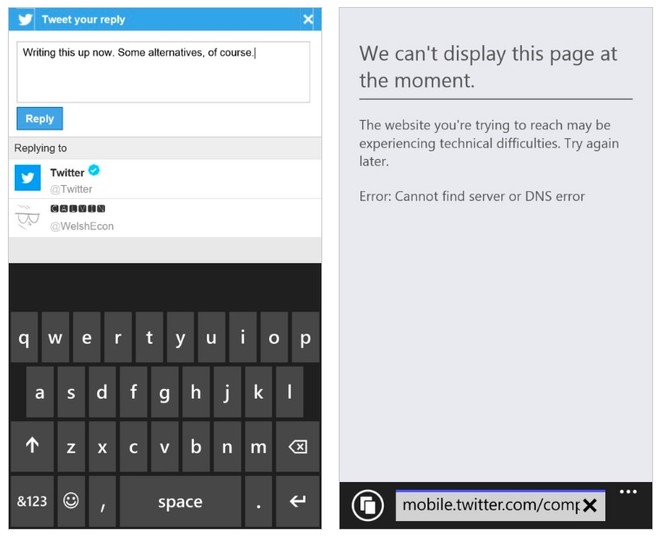 Twitter stops working on windows phone
