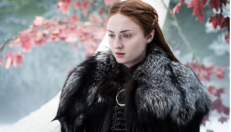 Sophie Turner as Sansa Stark in The Spoils of War, in an image previously released by HBO
