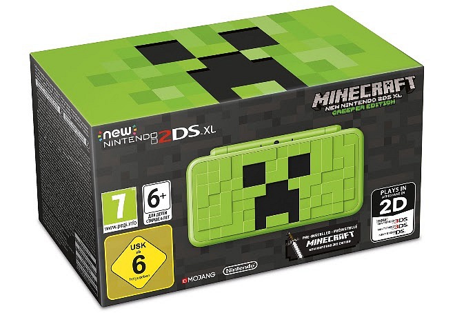 Nintendo Presents New Nintendo 2DS XL Based on Minecraft