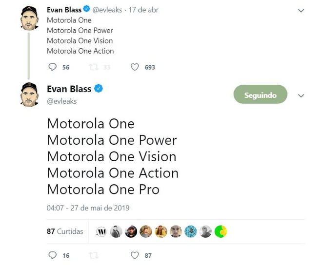 Motorola one tweet