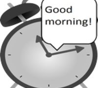Speaking alarm clock