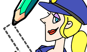 Draw Happy Police Free draw puzzle to help people
