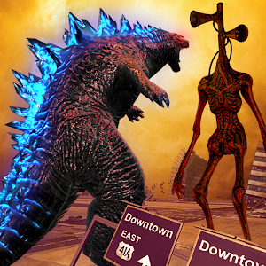 Monster Smash City  Godzilla vs Siren Head