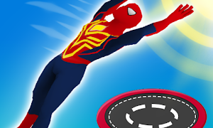 Superhero Flip Jump:Spider Sky