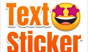 TextSticker  sticker for WhatsApp  WAStickerApps