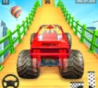 Impossible Mega Ramp Monster Truck Stunt Game