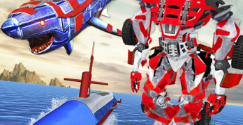 Super Shark Robot Wars - 3D Tr
